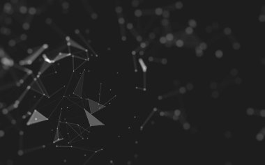 Soyut arka plan. Çokgen şekilli moleküller teknolojisi,