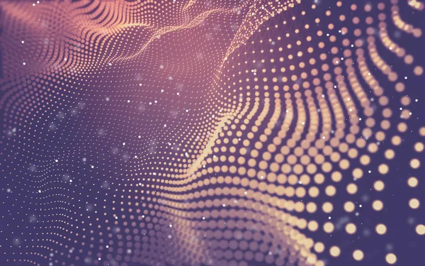 Soyut arka plan. Çokgen şekilli moleküller teknolojisi,