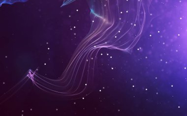 Bir parlayan ile koyu arka plan soyut dalgalar