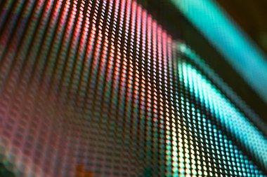 Closeup Led bulanık ekran. Led yumuşak odak arka plan. Soyut 