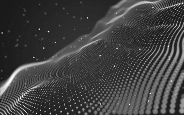 Soyut arka plan. Çokgen şekilli moleküller teknolojisi,