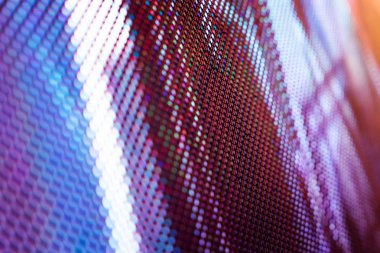 Closeup Led bulanık ekran. Led yumuşak odak arka plan. Soyut 