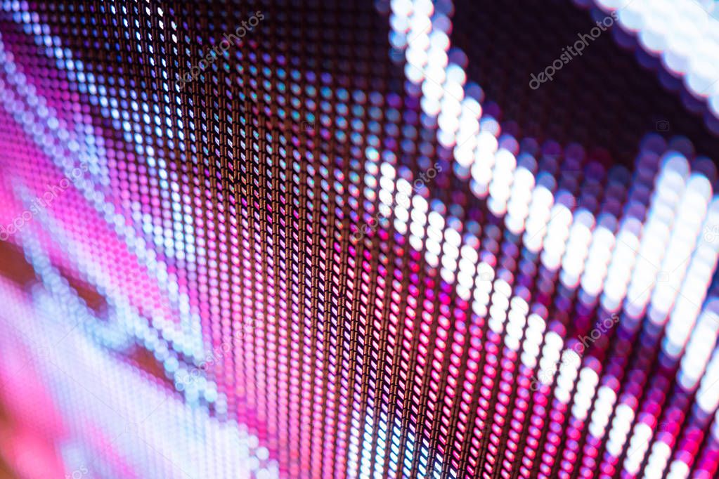 CloseUp LED blurred screen. LED soft focus background. abstract 