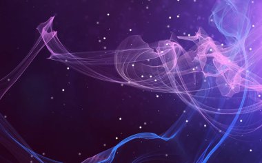 Bir parlayan ile koyu arka plan soyut dalgalar