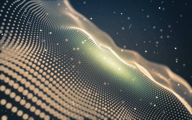 Soyut arka plan. Çokgen şekilli moleküller teknolojisi,