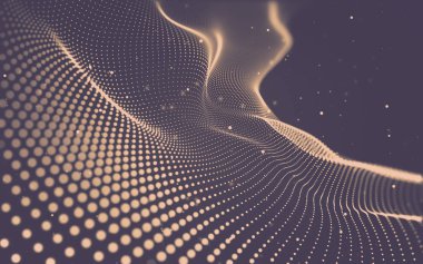 Soyut arka plan. Çokgen şekilli moleküller teknolojisi,