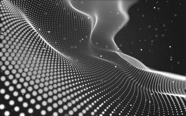 Soyut arka plan. Çokgen şekilli moleküller teknolojisi,