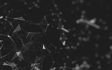 Soyut arka plan. Çokgen şekilli moleküller teknolojisi,