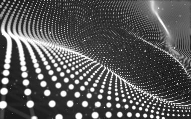 Soyut arka plan. Çokgen şekilli moleküller teknolojisi,