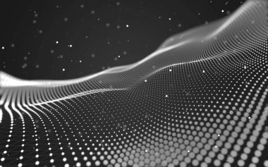 Soyut arka plan. Çokgen şekilli moleküller teknolojisi,