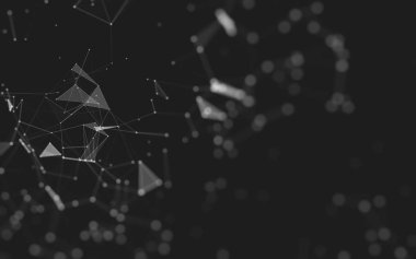 Soyut arka plan. Çokgen şekilli moleküller teknolojisi,