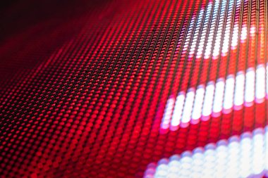 Closeup Led bulanık ekran. Led yumuşak odak arka plan. Soyut 
