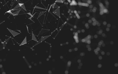 Soyut arka plan. Çokgen şekilli moleküller teknolojisi,