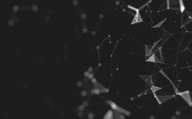 Soyut arka plan. Çokgen şekilli moleküller teknolojisi,