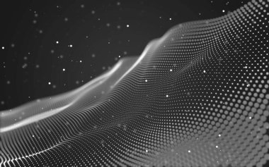 Soyut arka plan. Çokgen şekilli moleküller teknolojisi,