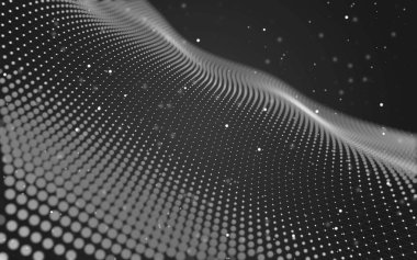 Soyut arka plan. Çokgen şekilli moleküller teknolojisi,