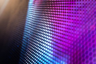 Closeup Led bulanık ekran. Led yumuşak odak arka plan. Soyut 