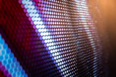 Closeup Led bulanık ekran. Led yumuşak odak arka plan. Soyut 