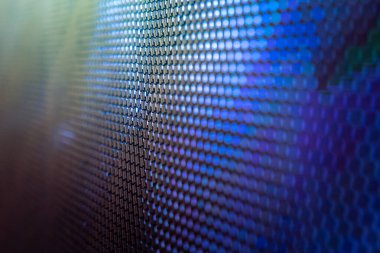 Closeup Led bulanık ekran. Led yumuşak odak arka plan. Soyut 