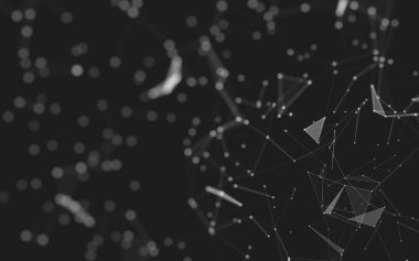 Soyut arka plan. Çokgen şekilli moleküller teknolojisi,