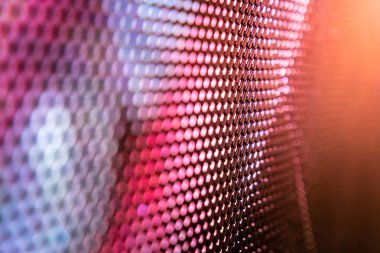 Closeup Led bulanık ekran. Led yumuşak odak arka plan. Soyut 