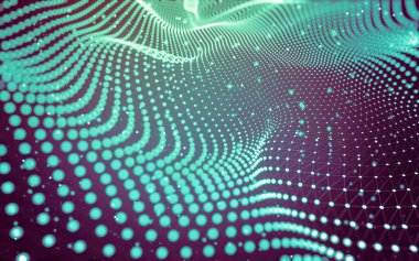 Soyut arka plan. Çokgen şekilli moleküller teknolojisi,