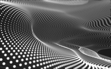 Soyut arka plan. Çokgen şekilli moleküller teknolojisi,