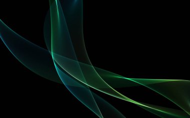 Bir parlayan ile koyu arka plan soyut dalgalar