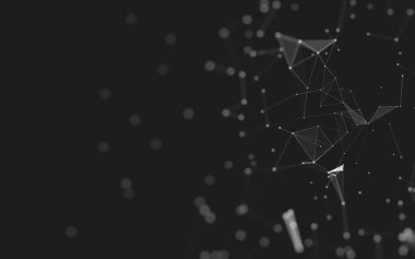 Soyut arka plan. Çokgen şekilli moleküller teknolojisi,