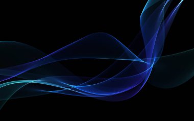 Bir parlayan ile koyu arka plan soyut dalgalar