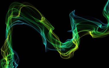 Bir parlayan ile koyu arka plan soyut dalgalar