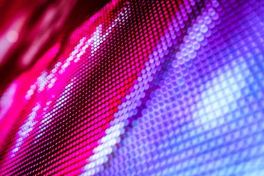 Closeup Led bulanık ekran. Led yumuşak odak arka plan. Soyut 