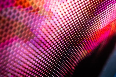 Closeup Led bulanık ekran. Led yumuşak odak arka plan. Soyut 