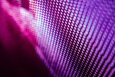 Yakın plan LED bulanık ekran. LED yumuşak odak arkaplanı. Tasarım için soyut arkaplan ideali.