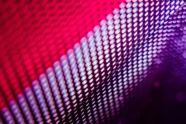 Yakın plan LED bulanık ekran. LED yumuşak odak arkaplanı. Tasarım için soyut arkaplan ideali.