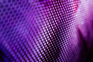 Yakın plan LED bulanık ekran. LED yumuşak odak arkaplanı. Tasarım için soyut arkaplan ideali.