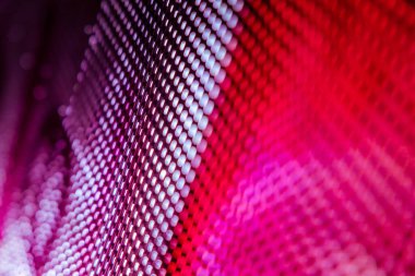 Yakın plan LED bulanık ekran. LED yumuşak odak arkaplanı. Tasarım için soyut arkaplan ideali.