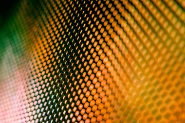 Yakın plan LED bulanık ekran. LED yumuşak odak arkaplanı. Tasarım için soyut arkaplan ideali.