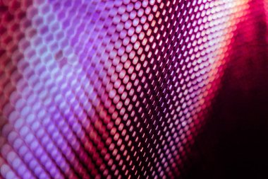 Yakın plan LED bulanık ekran. LED yumuşak odak arkaplanı. Tasarım için soyut arkaplan ideali.