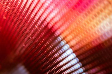 Yakın plan LED bulanık ekran. LED yumuşak odak arkaplanı. Tasarım için soyut arkaplan ideali.