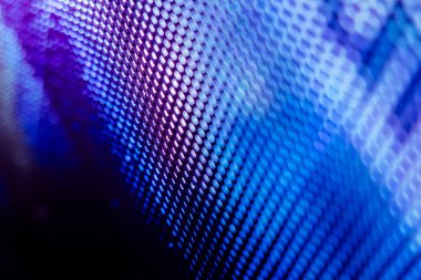 Yakın plan LED bulanık ekran. LED yumuşak odak arkaplanı. Tasarım için soyut arkaplan ideali.