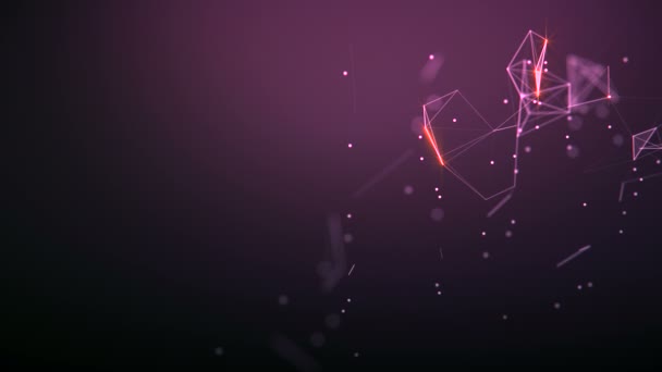 Contexte abstrait. Technologie des molécules avec des formes polygonales, des points de connexion et des lignes. Structure de connexion. Visualisation Big Data. 