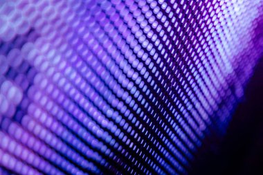 Yakın plan LED bulanık ekran. LED yumuşak odak arkaplanı. Tasarım için soyut arkaplan ideali.