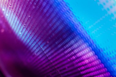 Yakın plan LED bulanık ekran. LED yumuşak odak arkaplanı. Tasarım için soyut arkaplan ideali.