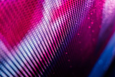 Yakın plan LED bulanık ekran. LED yumuşak odak arkaplanı. Tasarım için soyut arkaplan ideali.