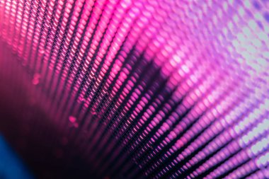 Yakın plan LED bulanık ekran. LED yumuşak odak arkaplanı. Tasarım için soyut arkaplan ideali.