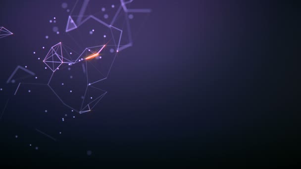 Contexte abstrait. Technologie des molécules avec des formes polygonales, des points de connexion et des lignes. Structure de connexion. Visualisation Big Data. 