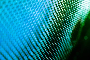 Yakın plan LED bulanık ekran. LED yumuşak odak arkaplanı. Tasarım için soyut arkaplan ideali.