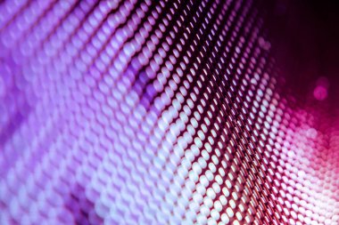 Yakın plan LED bulanık ekran. LED yumuşak odak arkaplanı. Tasarım için soyut arkaplan ideali.