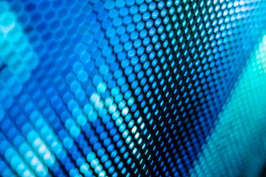 Yakın plan LED bulanık ekran. LED yumuşak odak arkaplanı. Tasarım için soyut arkaplan ideali.